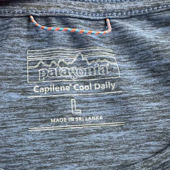Patagonia Men's Sleeveless Capilene Cool Daily Shirt in Viking Blue size L - Picture 4 of 4